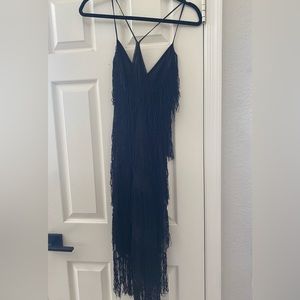 COPY - Dress, black dress, fringe dress, 20’s flapper dress, little black dress.
